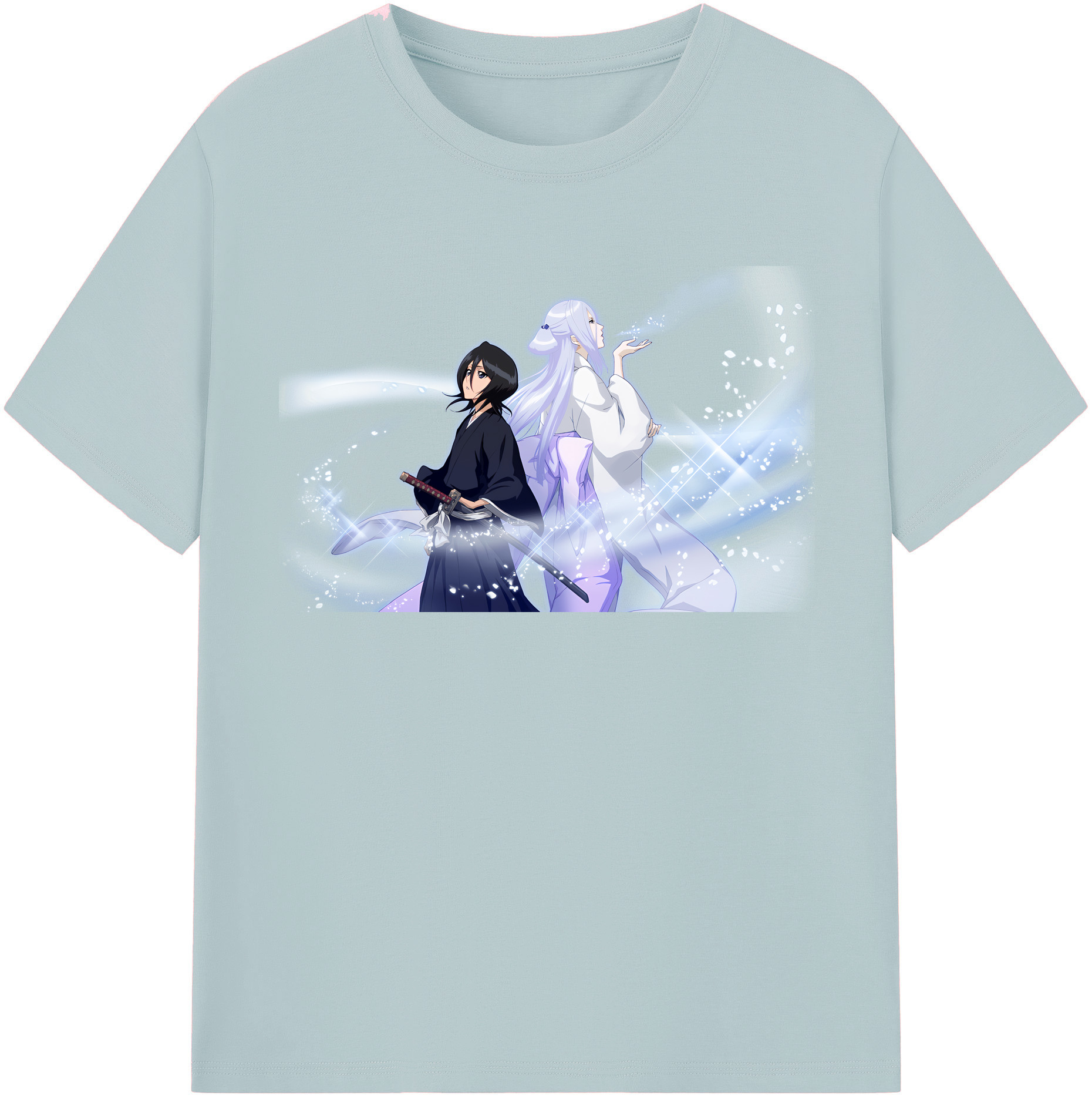 （画像用） ブリーチ 朽木ルキア BLEACH Kuchiki Rukia 綿100％半袖Tシャツ（フロントプリント）